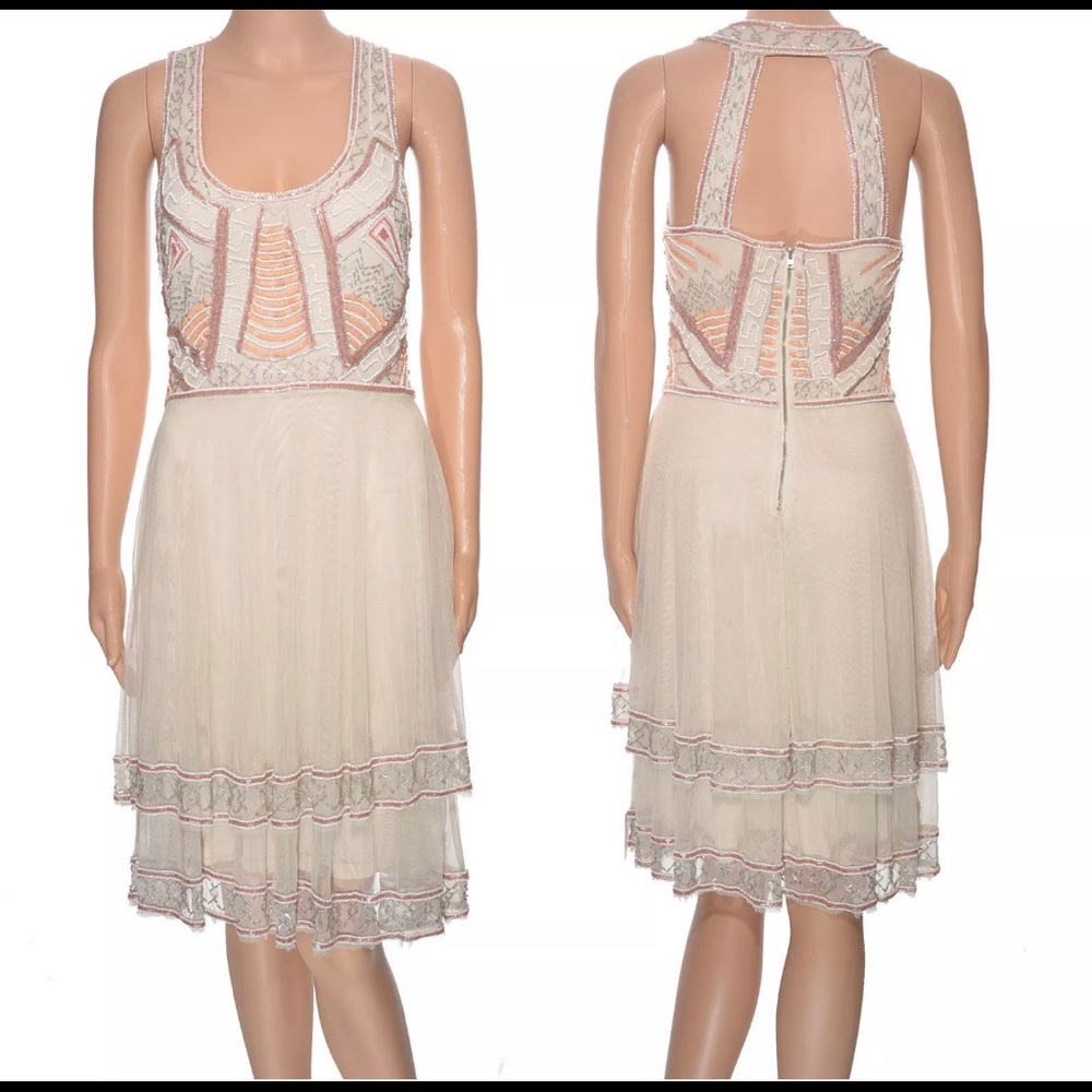 NWT Miss Selfridge Beaded Bodice Evening Dress